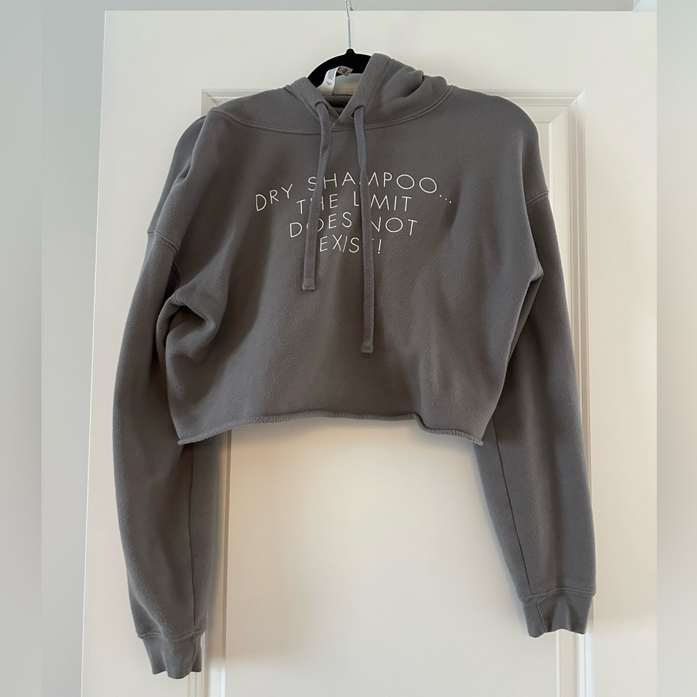 Bella Canvas Charcoal Cropped Hoodie
